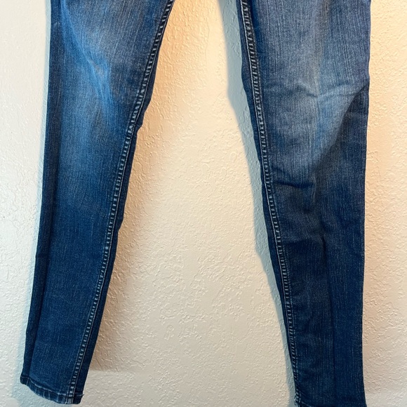 Hollister Blue Skinny Jeans Classic Fit SZ 25 Y2K Straight-Leg Pants Mid-Rise - Picture 3 of 12